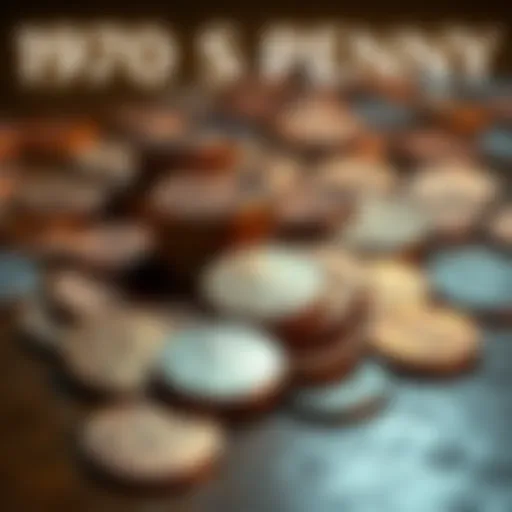 A collection of 1970 S Pennies displayed on a wooden table, highlighting their shine and condition