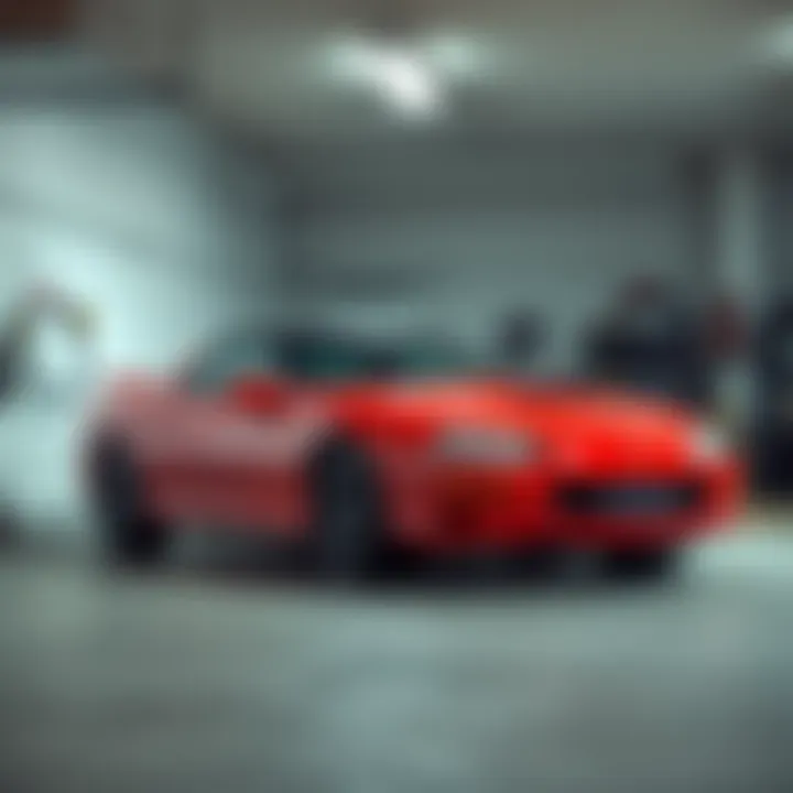 Rare 2002 Chevy Camaro SS in bright red with low mileage parked in a clean garage