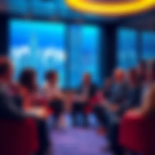 2026 Web3 Event A group of diverse industry leaders discussing digital assets and AI at a conference in New York City