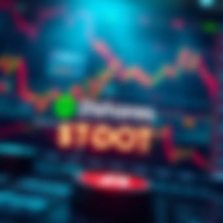 Announcement of $TDOT launch by 21shares with financial graphs and charts in the background