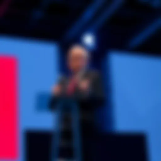 Bank of America CEO warning about stablecoin risks to bank deposits during a conference