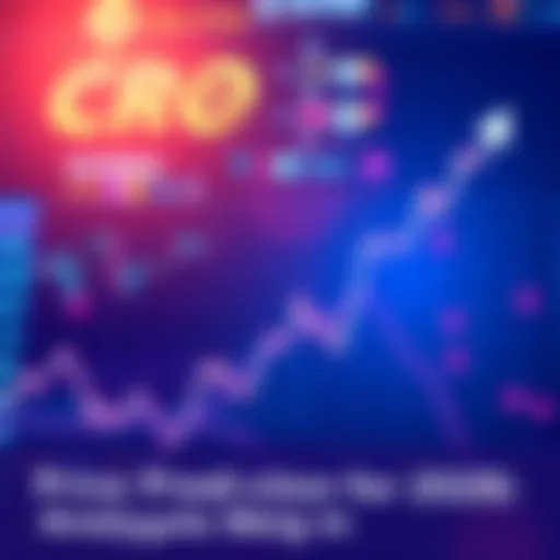 Chart showing CRO price trends with upward and downward movements, indicating market analysis for 2026.
