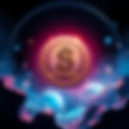 Graphic showing the $NETHER token with a 14-day sale announcement and details of benefits like staking and rewards.