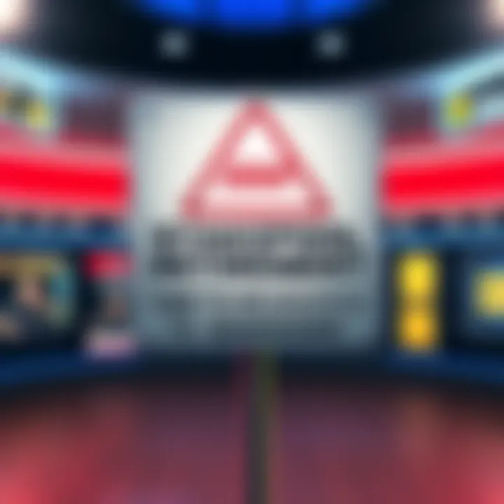 AAA Stakepool Retirement Notice A warning sign indicating the retirement of the AAA stakepool, with arrows suggesting delegation to a new pool.