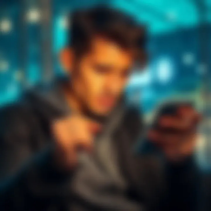 Account Restricted A frustrated customer checking their restricted Revolut account on a smartphone, expressing concern about access to funds.