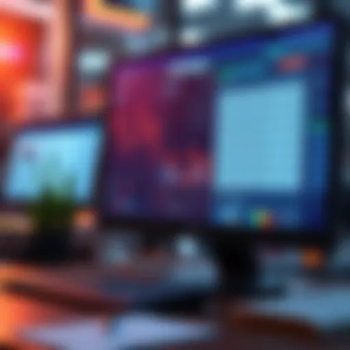 A computer screen displaying accounting software with highlighted 1099-DA forms, showing financial data and reports