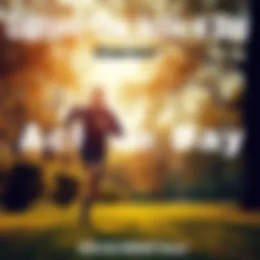 A person running in a park, capturing an active moment for a contest