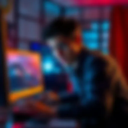 A person looking frustrated while using a computer to resolve ADA to NIGHT swap problems