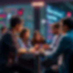 Group of students discussing concerns over hackathon selection process at Adobe University