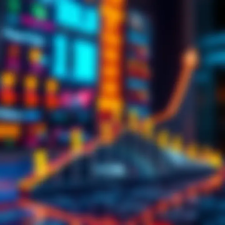 A graph showing an upward trend with dollar signs, representing income growth from watching ads.