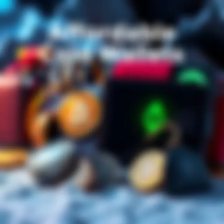 Various affordable cold wallets displayed with security features for storing cryptocurrencies