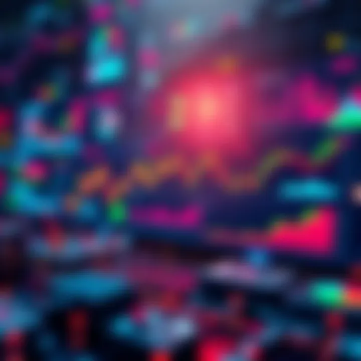 Illustration of AI technology managing trading risks, showing graphs, charts, and data analytics in action