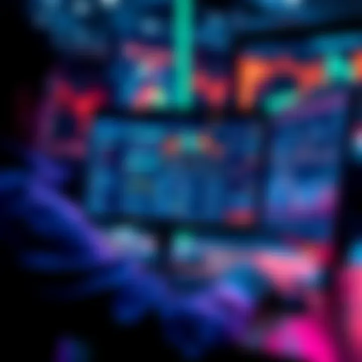 A person using a computer with AI search tools to explore cryptocurrency projects, highlighting the shift in research methods.