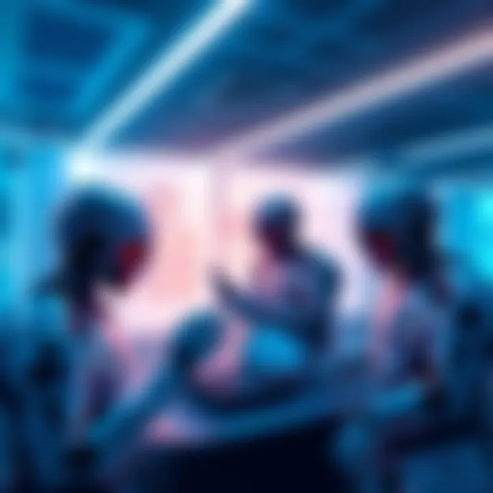 A digital illustration showing AI agents conducting transactions using Nano (XNO) for payments. The scene highlights instant transfers and low fees in a tech-friendly environment.