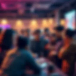 A group of diverse people brainstorming ideas for projects at the AI for Bharat Hackathon, engaging in teamwork and collaboration.