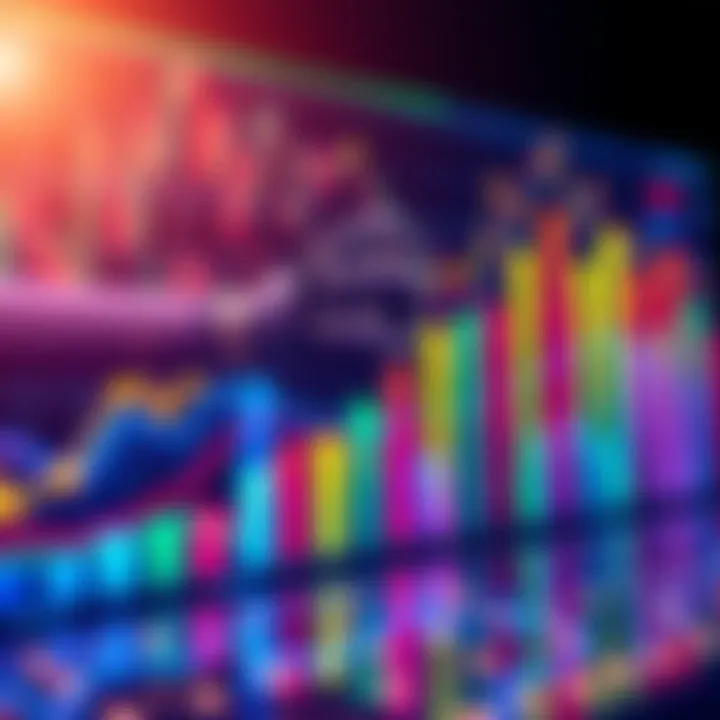 AI Generated Data Chart A visual representation of a chart created by AI using real data, with colorful bars and lines illustrating trends.