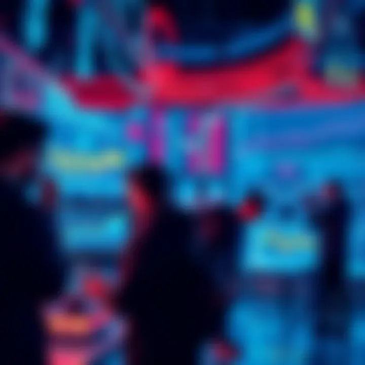 People engaging with AI Predictions Market Contracts, tracking real-time economic data on screens.