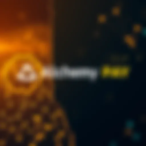 Alchemy Pay logo with a Delaware state outline in the background, representing the company's new license for U.S. operations