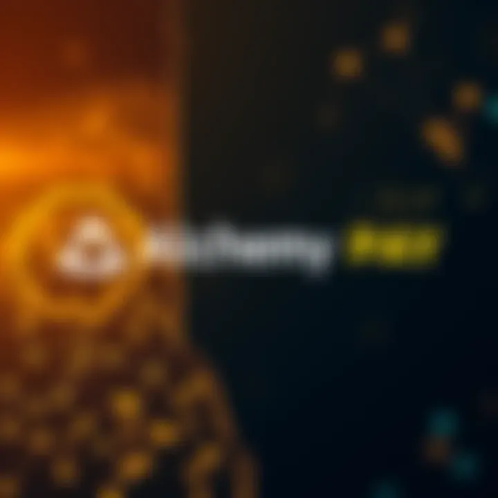 Alchemy Pay logo with a Delaware state outline in the background, representing the company's new license for U.S. operations