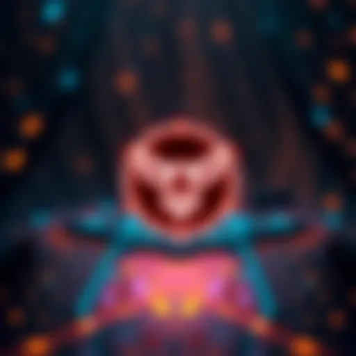 A graphic showing the Algorand logo and a visual representation of a blockchain transaction, symbolizing the first FALCON transaction.