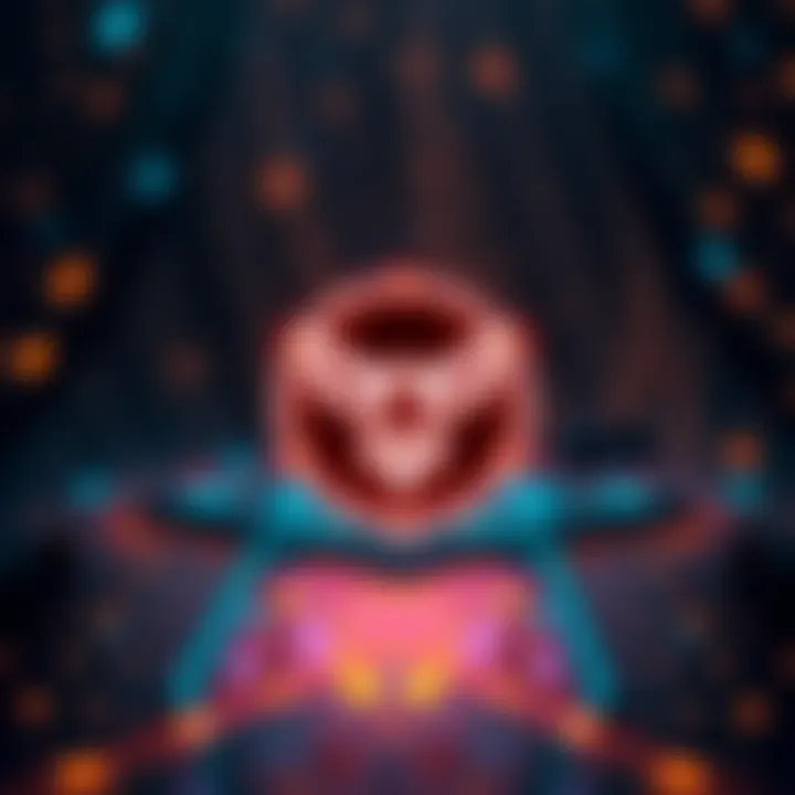 A graphic showing the Algorand logo and a visual representation of a blockchain transaction, symbolizing the first FALCON transaction.