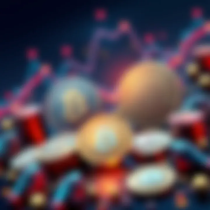 Rewards from Altcoin Revival Season Graphic showing coins and tokens representing HBAR and DOGE with symbols of growth and rewards.