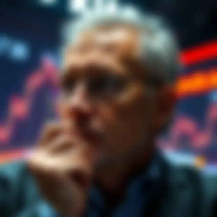 A seasoned investor pondering the future of altcoins in cryptocurrency market analysis.