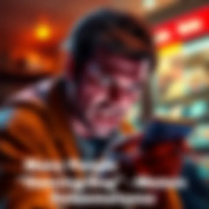 Frustrated person looking at annoying dancing dog memes on their phone