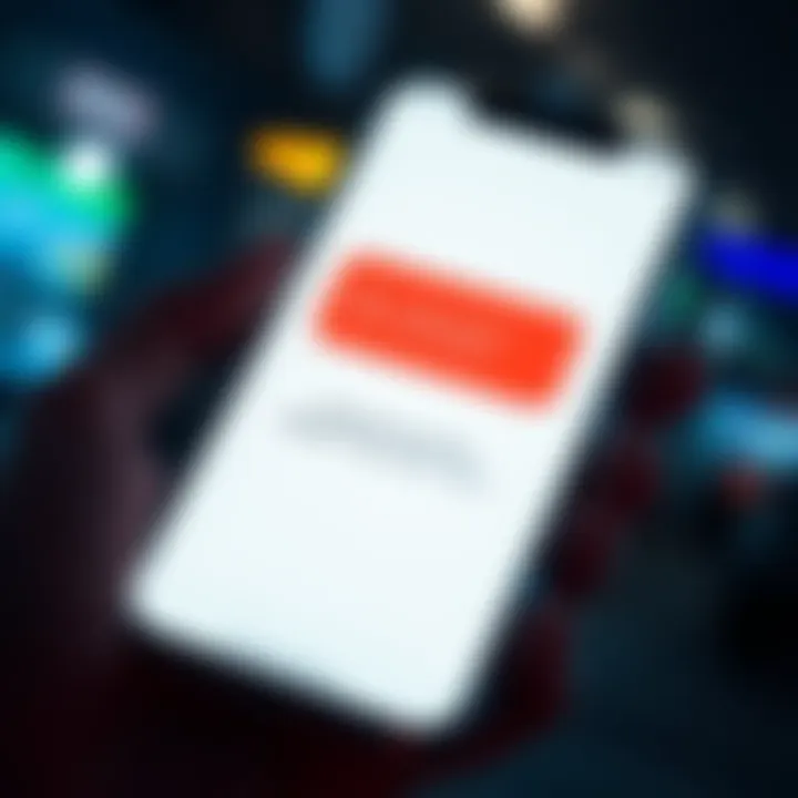 A smartphone displaying an app with a notification about a missing $10 cash out