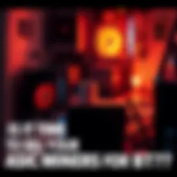 Two ASIC miners running in a small room, showing heat and noise issues in the mining process