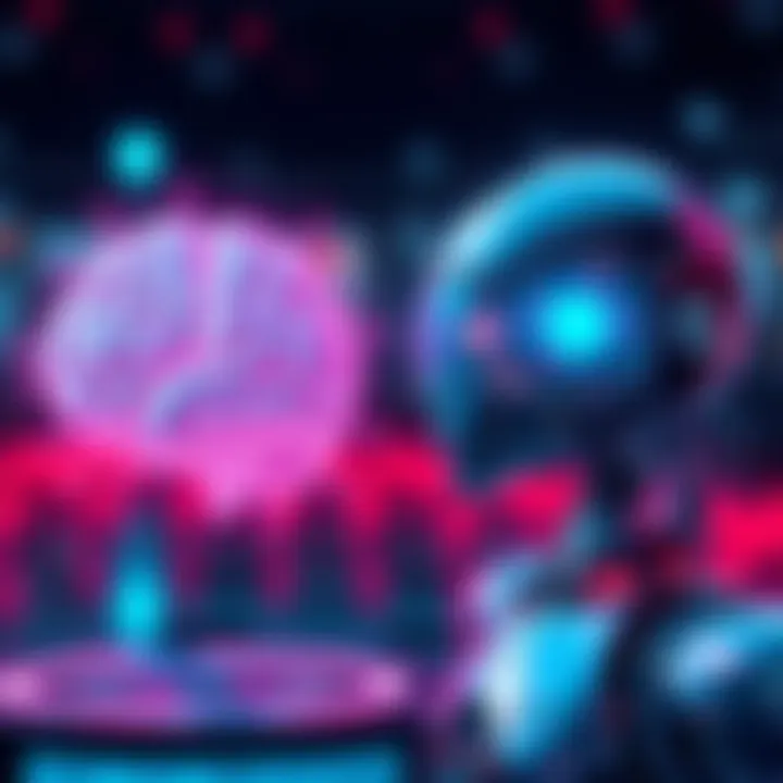 Graphic showing a robot symbolizing Astra beside a brain icon, highlighting the difference between specialized intelligence and general intelligence.
