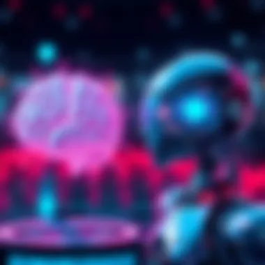 Astra AI representation Graphic showing a robot symbolizing Astra beside a brain icon, highlighting the difference between specialized intelligence and general intelligence.