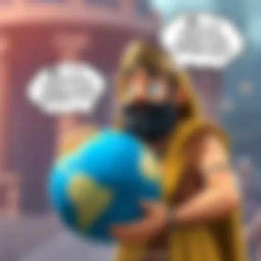 A cartoon depiction of Atlas looking confused while holding a globe, with a thinking bubble indicating he forgot something important.