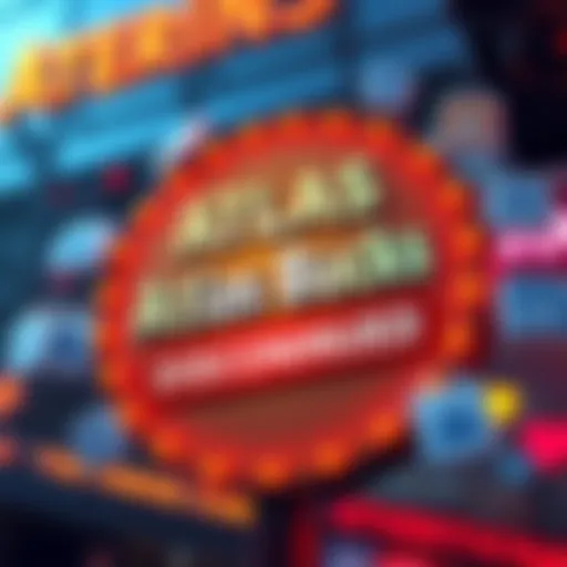 A close-up of a sign reading 'Atlas Bucks Discontinued' with ad icons around it, symbolizing changes in advertising strategies.