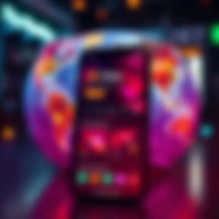 A screenshot of the Atlas Earth app showing its interface with advertisements and subscription options.