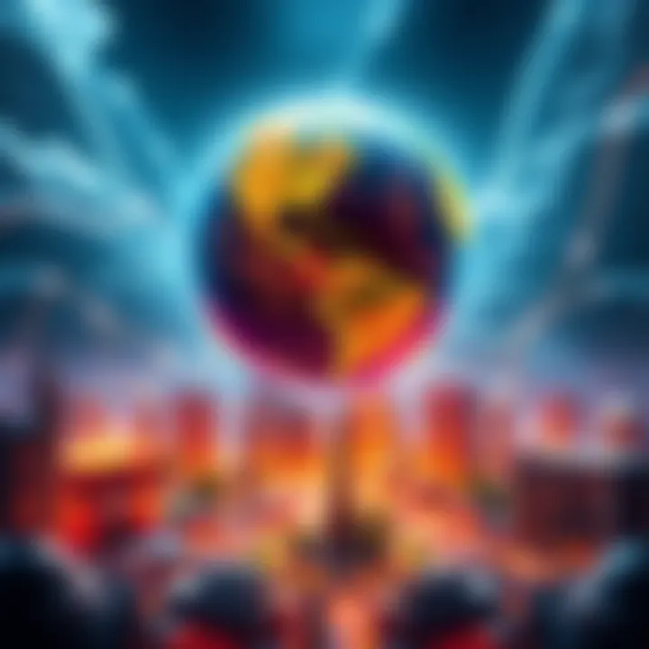 Graphic showing different parcel earnings and investment strategies in Atlas Earth