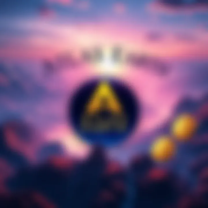 A vibrant digital landscape showing the Atlas Earth logo with a representation of a large investment in-game, featuring gold coins and land parcels to symbolize the $400,000 spent by the player.