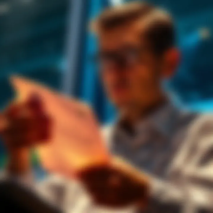 ATO Email About Crypto Transactions A person reviewing an email from the ATO regarding cryptocurrency transactions with a worried expression.