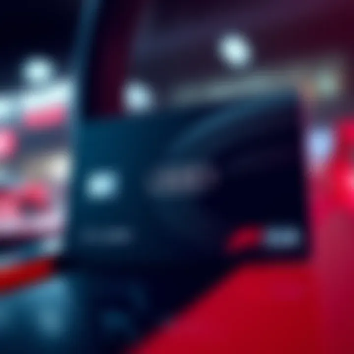 A close-up of the new Audi F1 Card highlighting its sleek design and logo.