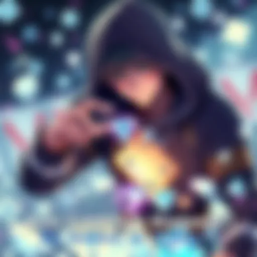 Illustration of a character in a game collecting diamonds automatically while playing, highlighting a proposed feature for diamond collection