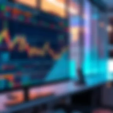 A modern computer screen displaying stock charts and trading software, symbolizing automation in trading strategies.