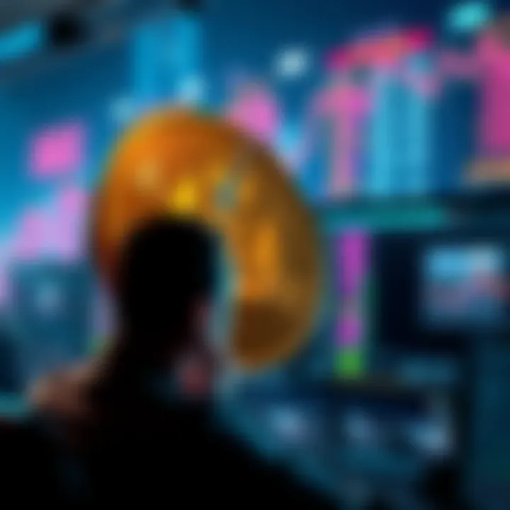 AVAT Bankruptcy Rumors A visual representation of AVAT's potential bankruptcy impacting AVAX, featuring a broken coin symbol and a worried investor looking at a computer screen.
