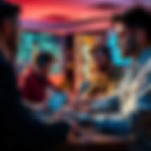 Backend Frameworks for Hackathons A team of developers discussing backend frameworks for a hackathon, with laptops and code on screens.