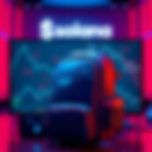 The $BP Backpack token logo displayed on a digital screen with a Solana logo in the background