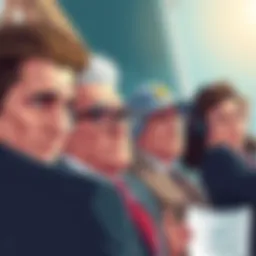 Illustration of banks showing resistance to new financial regulations with worried expressions, representing competition concerns.