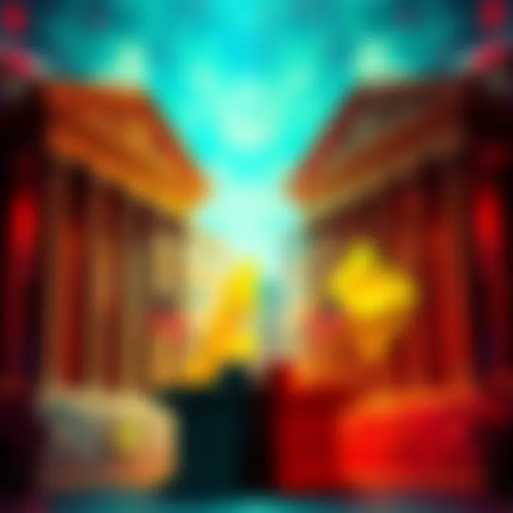 Banks vs Crypto Trust A split image showing a traditional bank on one side and crypto logos like Kamino and Asgard on the other, symbolizing trust disparity.