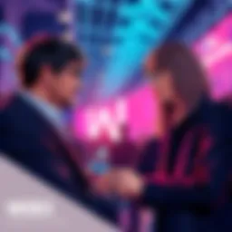 Tom and Ksenia discussing challenges of Web3 adoption at Onchain Day event