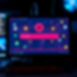 A computer screen showing a digital wallet interface with cryptocurrency icons and a search bar, representing the inquiry into Barron Trump's cryptocurrency holdings.