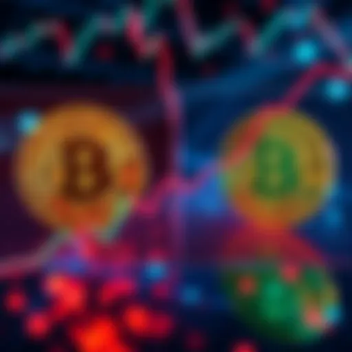 Bitcoin Cash vs Bitcoin Performance A graphic comparing the performance of Bitcoin Cash and Bitcoin over the past year, showing BCH's growth and BTC's decline.