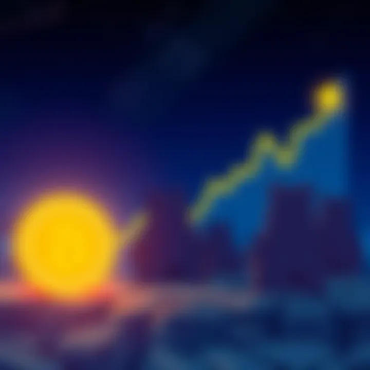Bears Watching Bitcoin Rise A group of cartoon bears looking at a rising Bitcoin graph, symbolizing bearish sentiment in the market.
